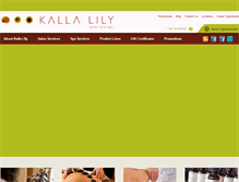 Tablet Screenshot of kallalily.com